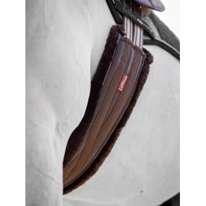 LeMieux Fleece Lined Anatomic Girth  / - Brown in Brown