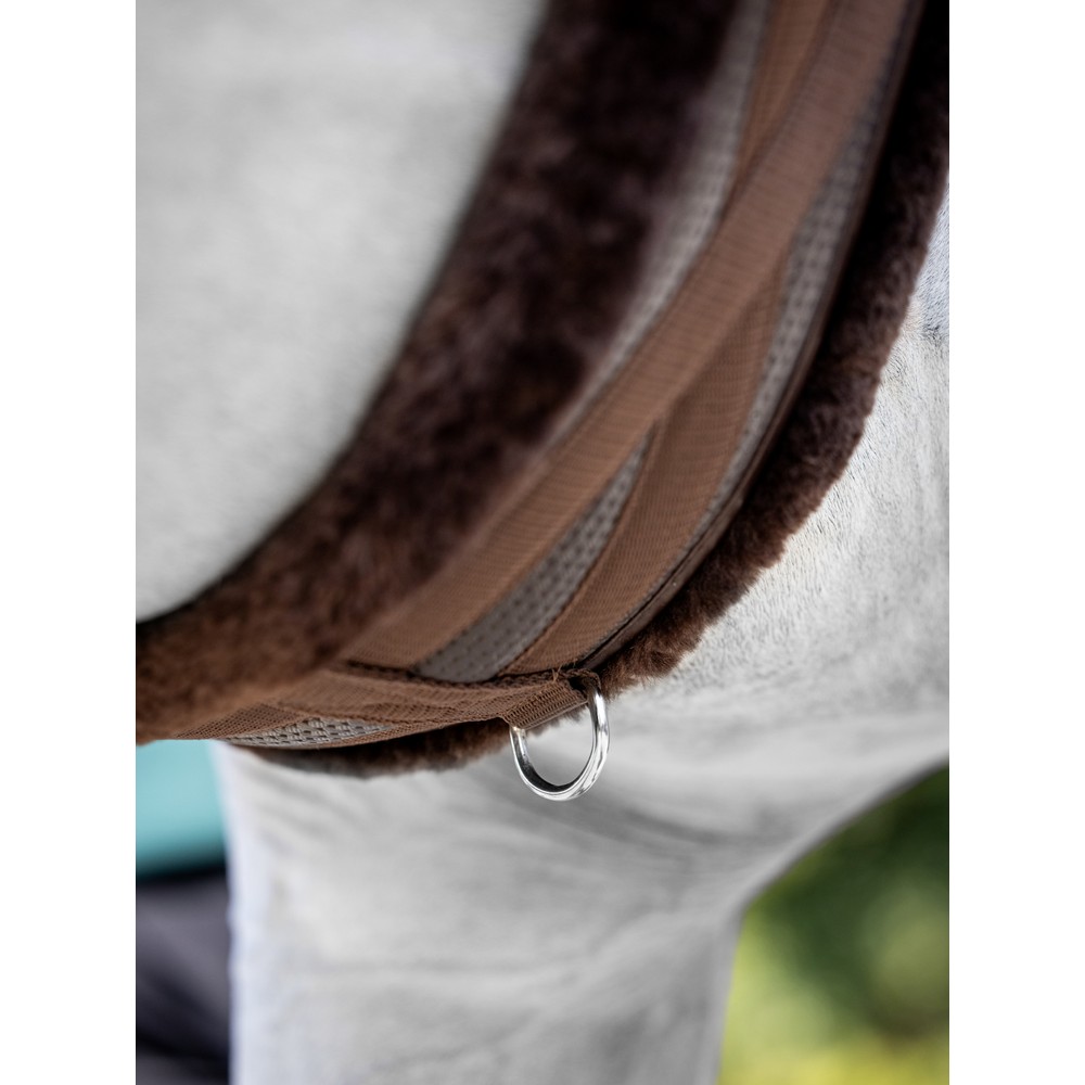 LeMieux Fleece Lined Anatomic Girth / - Brown