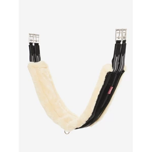 LeMieux Fleece Lined Anatomic Girth  - Black/Natural 