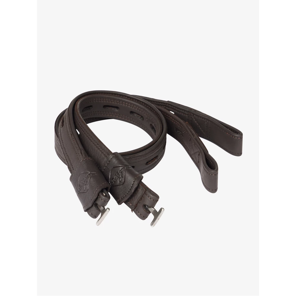 LeMieux Vector Close Contact Stirrup Leather  - Brown in Brown