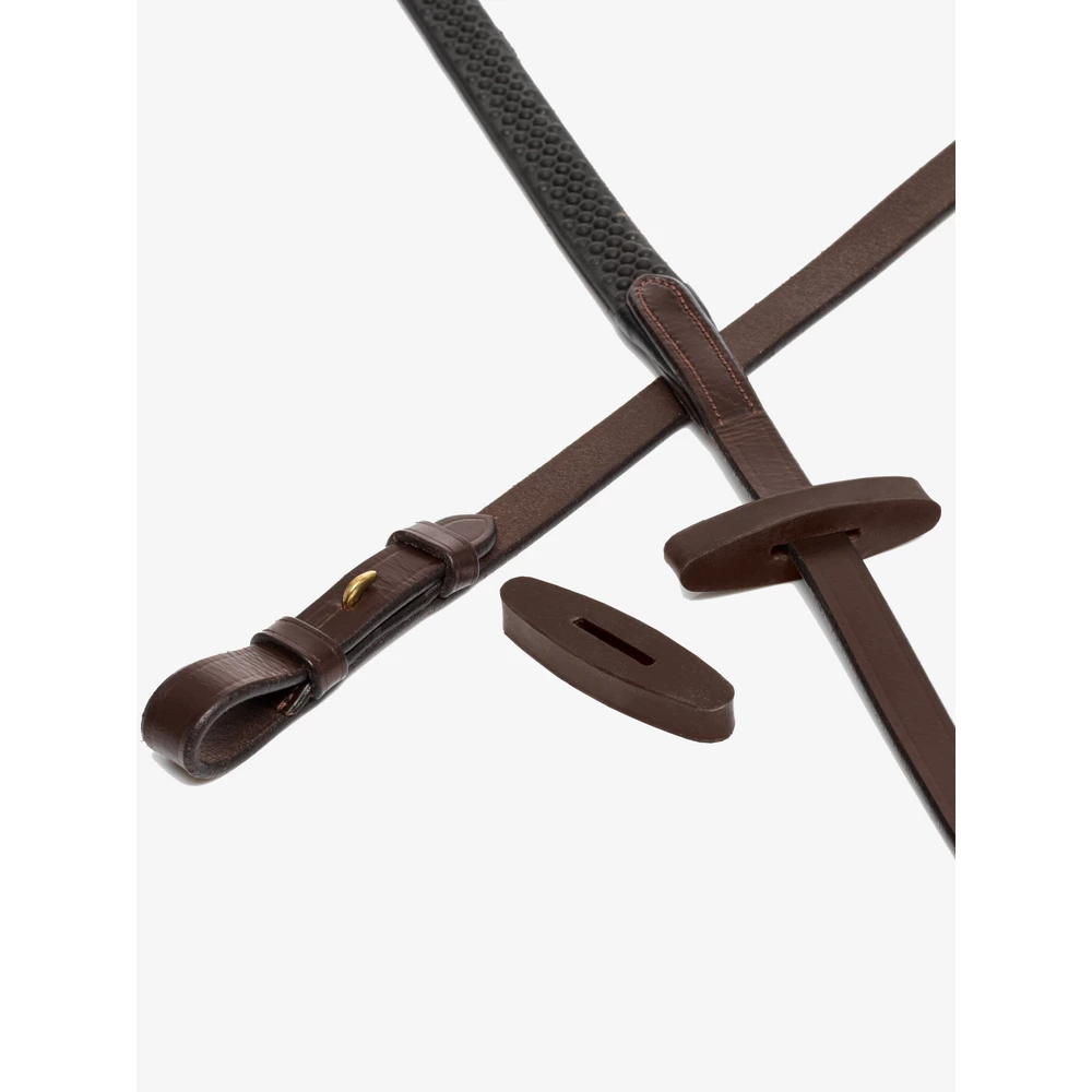 LeMieux Rubber Rein Stoppers  - Brown in Brown