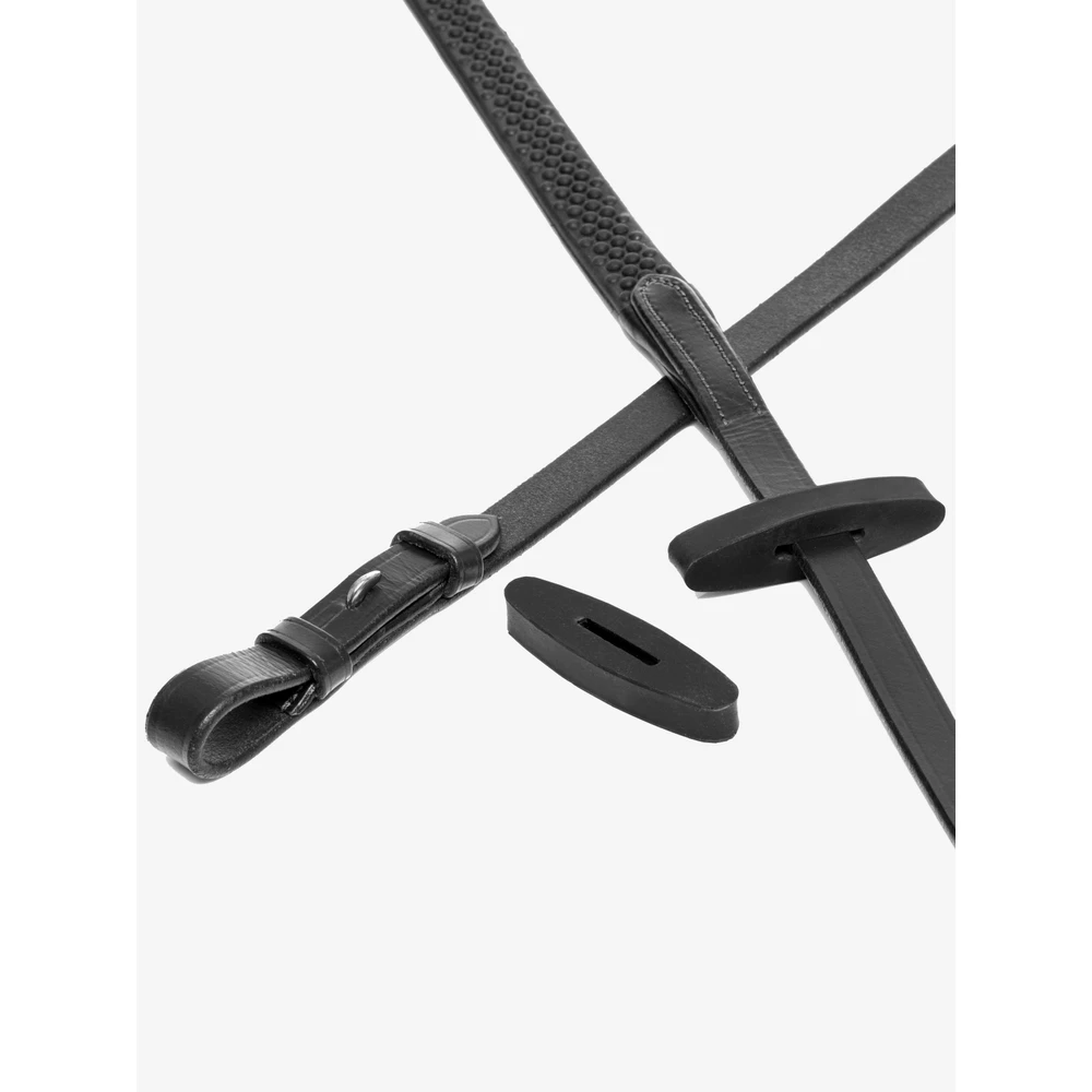 LeMieux Rubber Rein Stoppers  - Black in Black