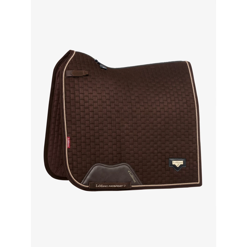 LeMieux Puissance Suede Dressage Square  - Brown in Brown