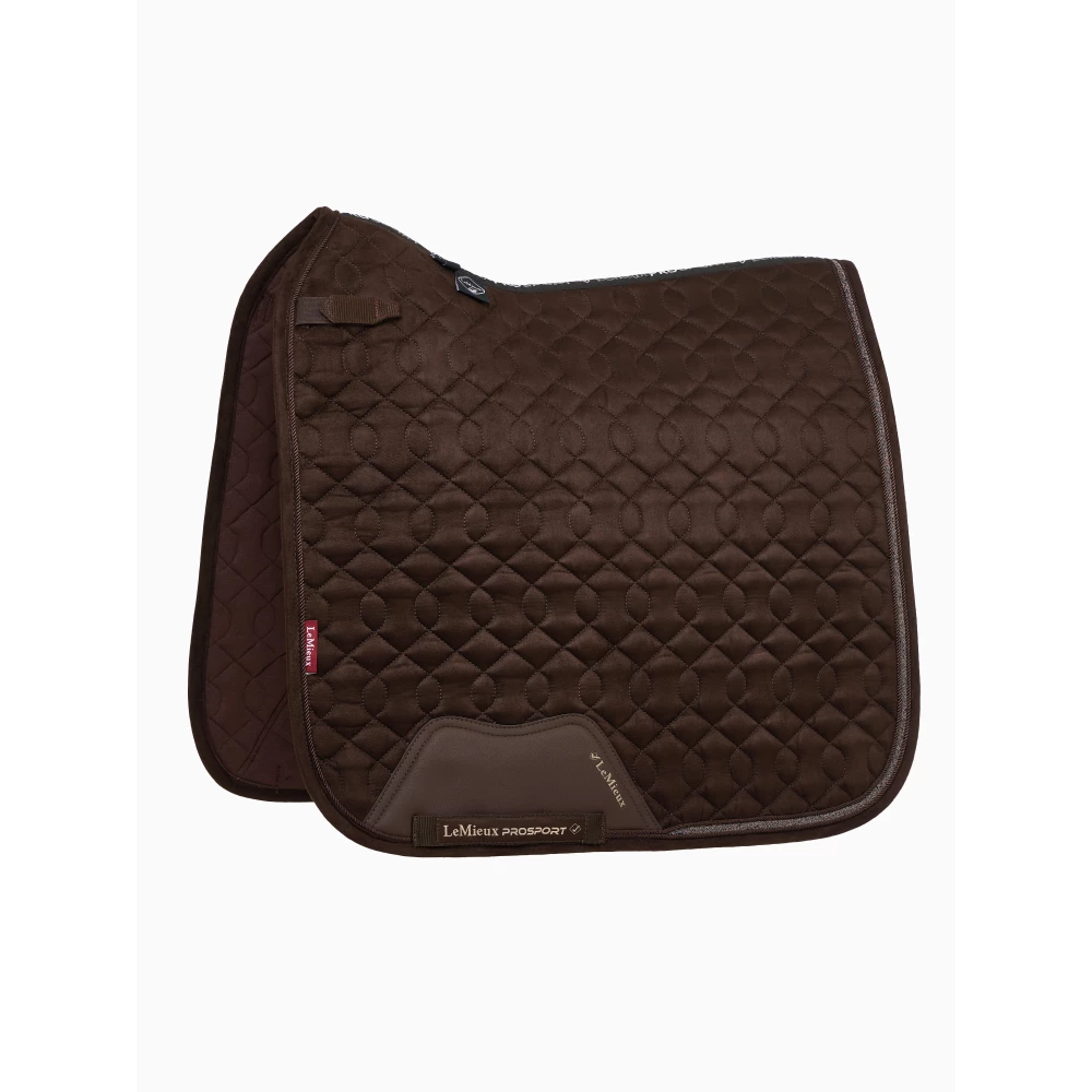 LeMieux Crystal Suede Dressage Square  - Brown in Brown
