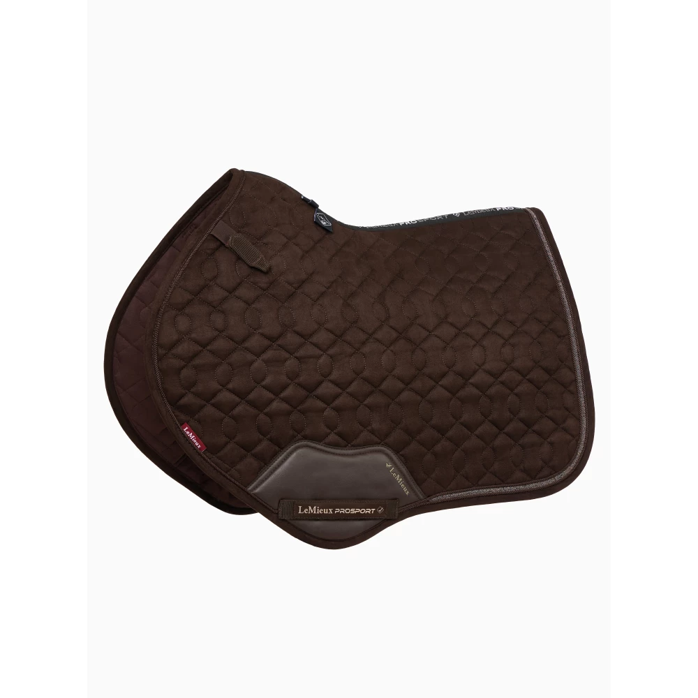 LeMieux Crystal Suede Close Contact Square  - Brown in Brown