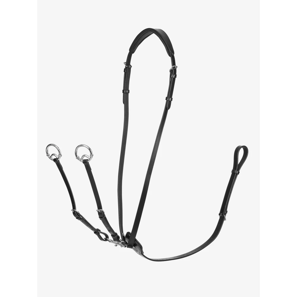LeMieux Kudos Running Martingale  - Black/Silver in Black/Silver