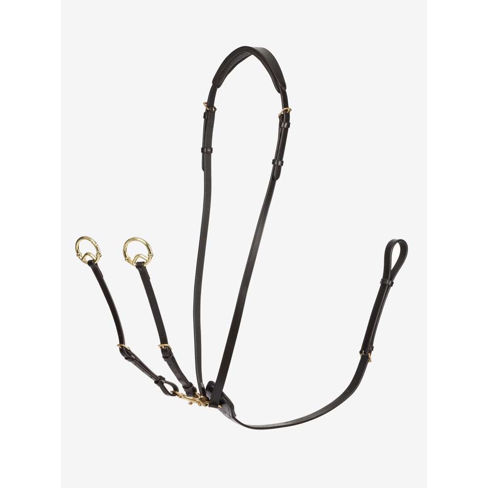LeMieux Kudos Running Martingale - Brown/Brass