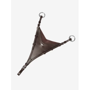 LeMieux Kudos Bib Martingale Attachment  - Havana/Silver in Havana/Silver