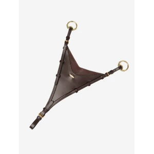 LeMieux Kudos Bib Martingale Attachment  - Havana/Brass in Havana/Brass