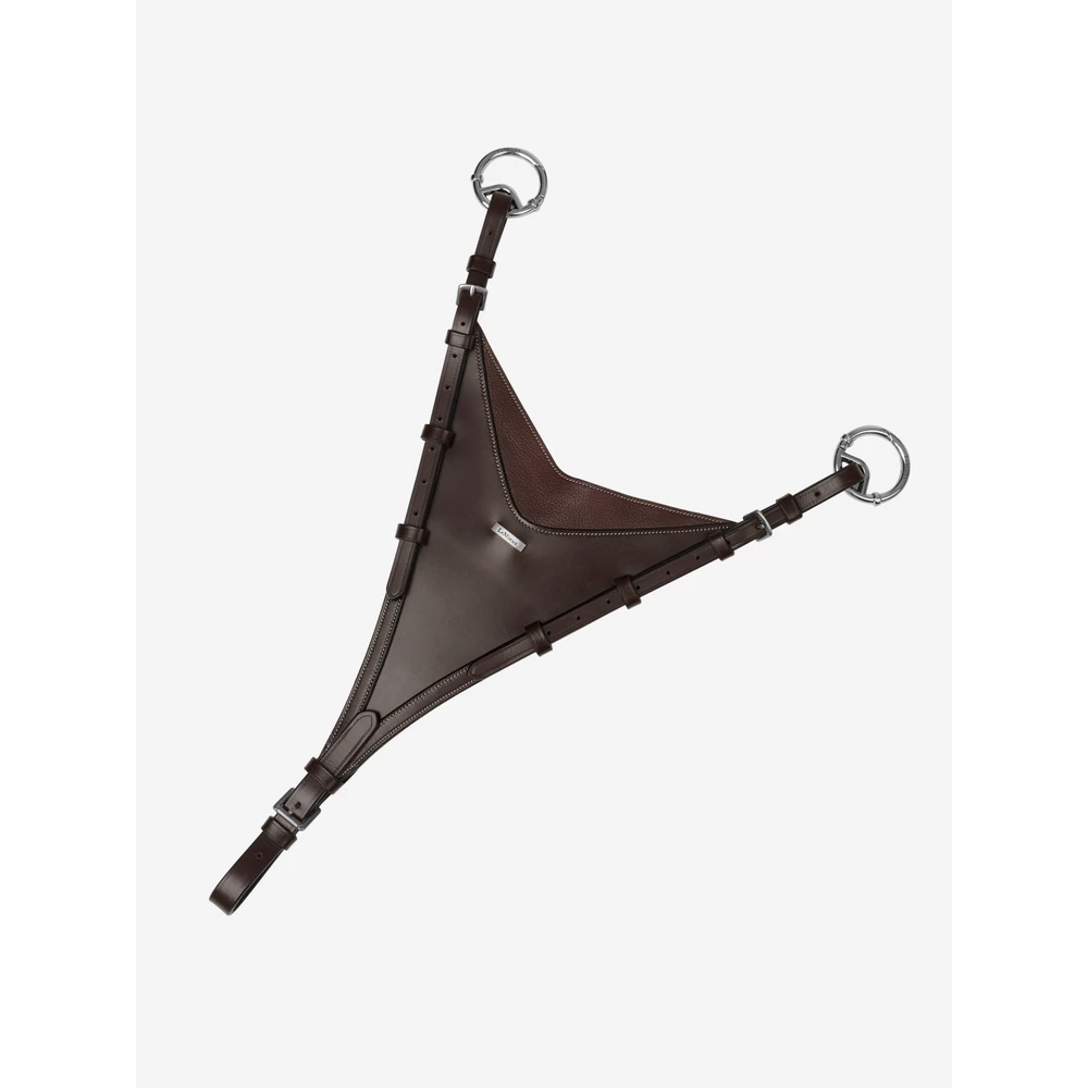 LeMieux Kudos Bib Martingale Attachment  - Brown/Silver in Brown/Silver