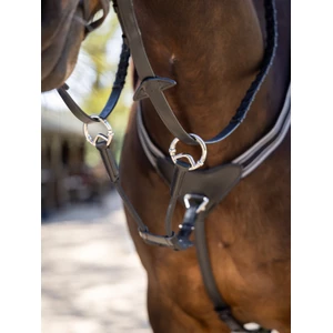 LeMieux Elasticated Martingale Attachment  - Black/Silver 