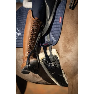 LeMieux Arika Simuwool Contoured Dressage Girth  - Black in Black