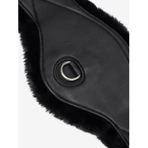 LeMieux Arika Simuwool Contoured Dressage Girth  - Black in Black