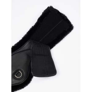 LeMieux Arika Simuwool Contoured Dressage Girth  - Black in Black