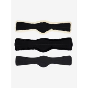 LeMieux Arika Simuwool Contoured Dressage Girth  - Black in Black