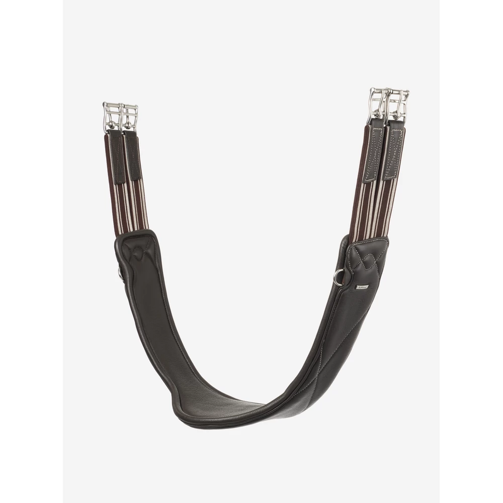 LeMieux Arika Contoured Dressage Girth  - Brown in Brown