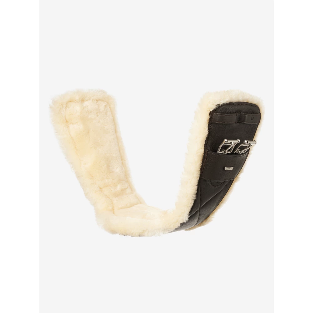 LeMieux Arika Simuwool Contoured Dressage Girth  - Brown in Brown