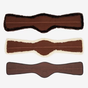LeMieux Arika Simuwool Contoured Dressage Girth  - Brown in Brown