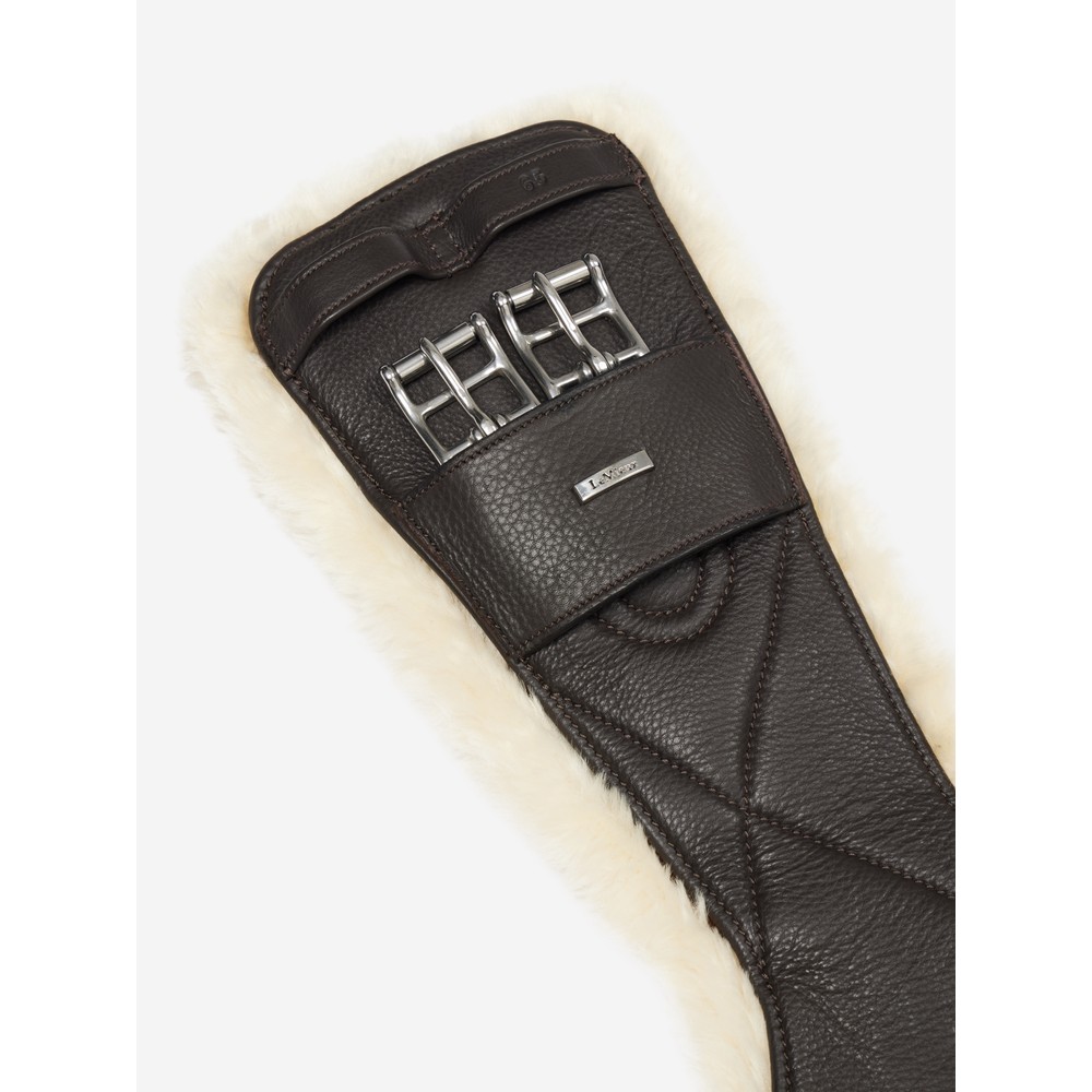 LeMieux Arika Simuwool Contoured Dressage Girth - Brown