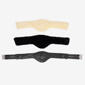 LeMieux Arika Simuwool Contoured Long Girth  - Black in Black