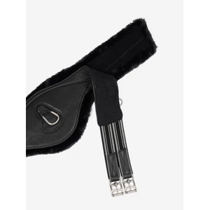 LeMieux Arika Simuwool Contoured Long Girth  - Black in Black