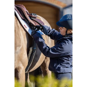 LeMieux Arika Simuwool Contoured Long Girth  - Black in Black