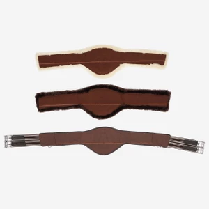 LeMieux Arika Simuwool Contoured Long Girth  - Brown in Brown