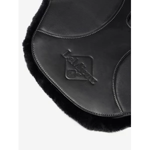LeMieux Arika Simuwool Contoured Long Stud Girth  - Black in Black
