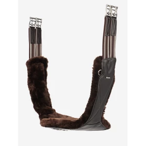 LeMieux Arika Simuwool Contoured Long Stud Girth  - Brown in Brown