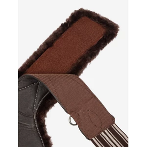 LeMieux Arika Simuwool Contoured Long Stud Girth  - Brown in Brown