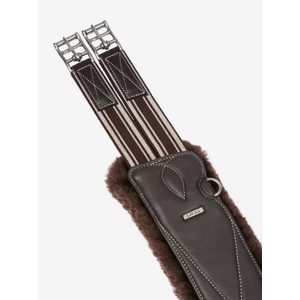 LeMieux Arika Simuwool Contoured Long Stud Girth  - Brown in Brown