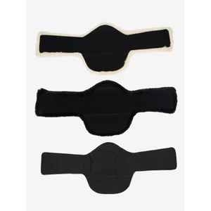 LeMieux Arika Simuwool Contoured Short Stud Girth  - Black in Black