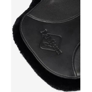 LeMieux Arika Simuwool Contoured Short Stud Girth  - Black in Black
