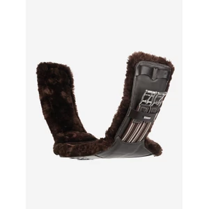 LeMieux Arika Simuwool Contoured Short Stud Girth  - Brown in Brown