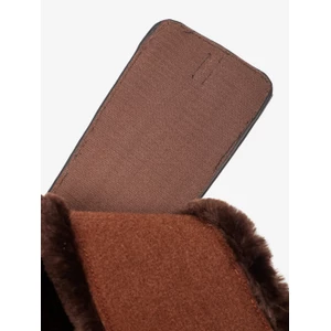 LeMieux Arika Simuwool Contoured Short Stud Girth  - Brown in Brown