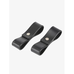 LeMieux Yard Headcollar Leather Component 2 pk  - Black 