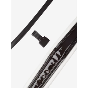 LeMieux Kudos Patent Dressage Bridle  - Brown/White in Brown/White