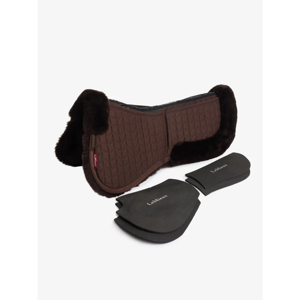 LeMieux Merino+ ProSorb 2 Pocket Half Pad  / - Brown in Brown