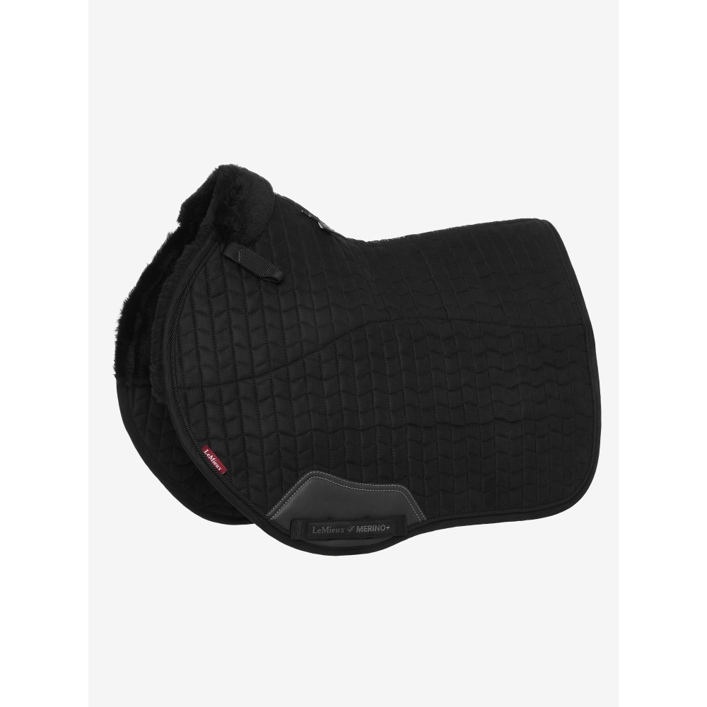 LeMieux Merino+ Half Lined Suede EuroJump Square / - Black