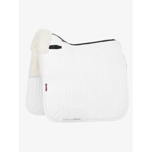 LeMieux Merino+ Half Lined Suede Dressage Square  / - White in White