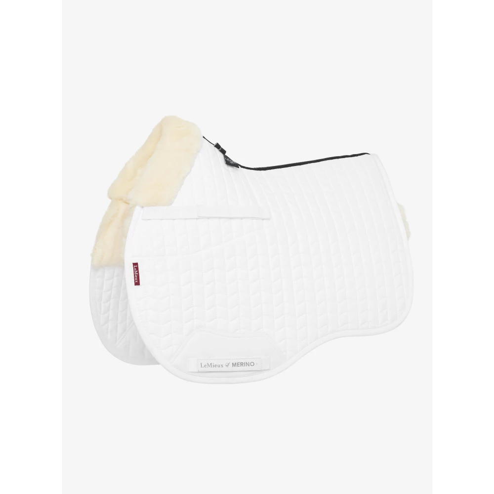 LeMieux Merino+ Half Lined GP Square  - White/Natural in White/Natural
