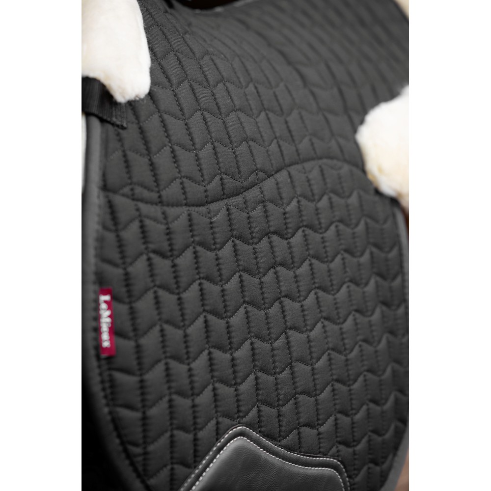 LeMieux Merino+ Half Lined GP Numnah - Black/Natural