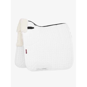 LeMieux Merino+ Half Lined Dressage Square  / - White in White
