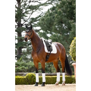 LeMieux Merino+ Half Lined Dressage Square  - White/Natural 