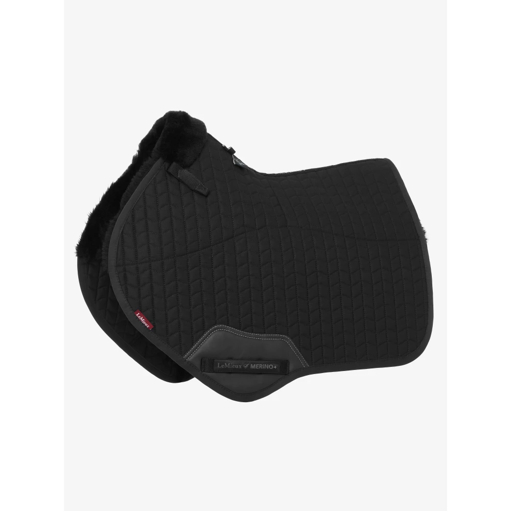 LeMieux Merino+ Half Lined Close Contact Square  / - Black in Black