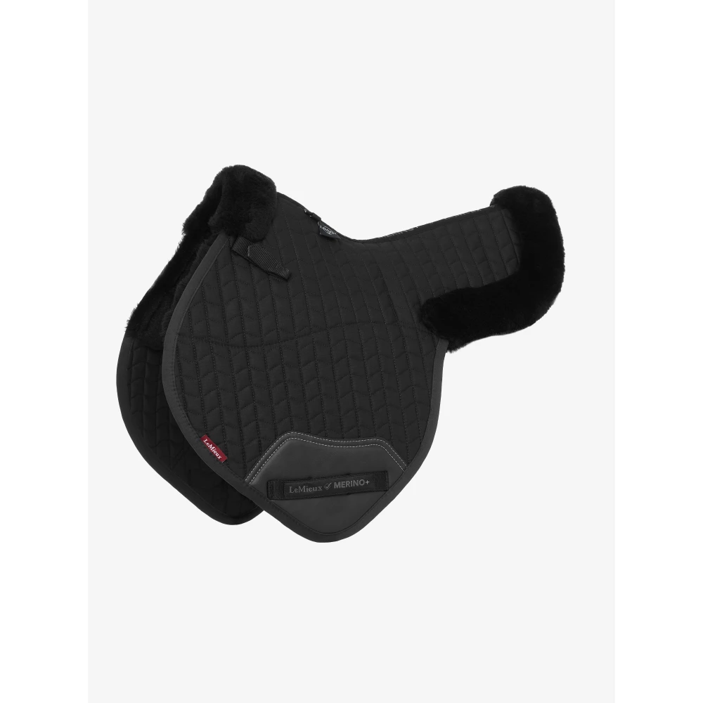 LeMieux Merino+ Half Lined Close Contact Numnah  / - Black in Black