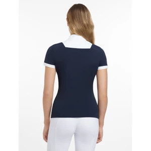 LeMieux Sophia Short Sleeve Show Shirt  - Navy in Navy