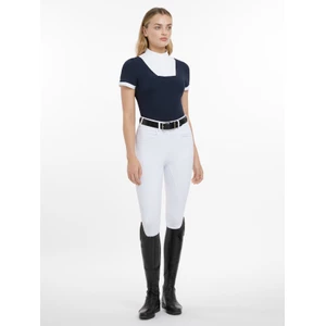 LeMieux Sophia Short Sleeve Show Shirt  - Navy in Navy