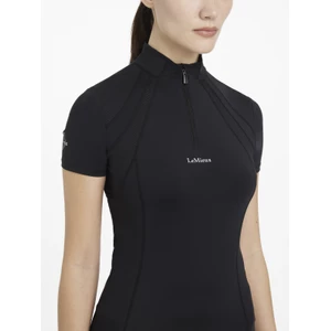 LeMieux Mia Mesh Short Sleeve Base Layer  - Black in Black