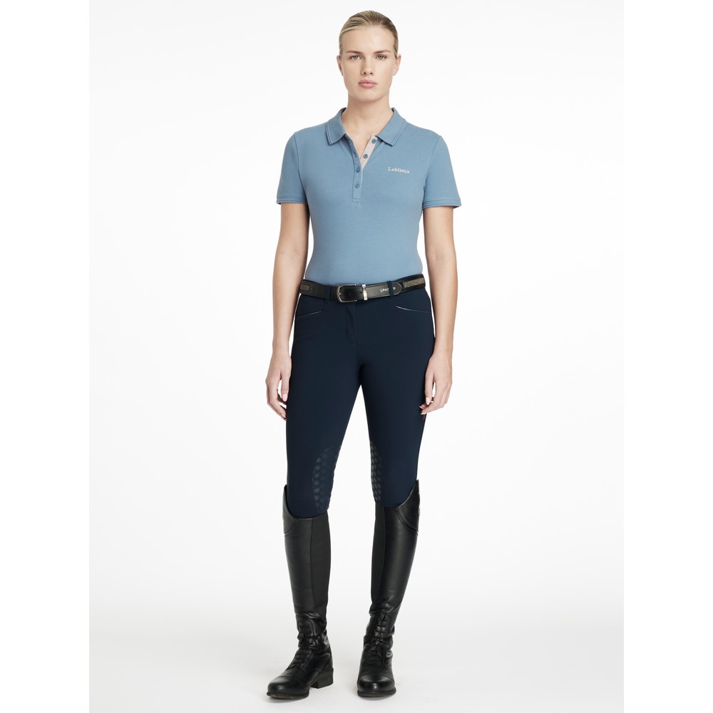 LeMieux Classique Polo Shirt - Ice Blue